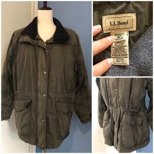 VTG LL Bean Women’s Polartec Thinsulate Lined Utility Jacket Med P Outdoors 90s